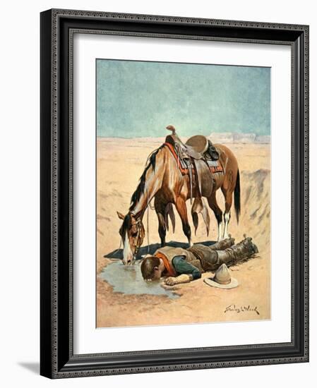 The Water Hole-Stanley L. Wood-Framed Giclee Print