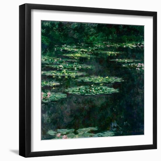 The Water Lilies (Les Nymphéa)-Claude Monet-Framed Giclee Print