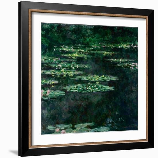 The Water Lilies (Les Nymphéa)-Claude Monet-Framed Giclee Print