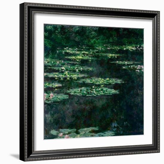 The Water Lilies (Les Nymphéa)-Claude Monet-Framed Giclee Print