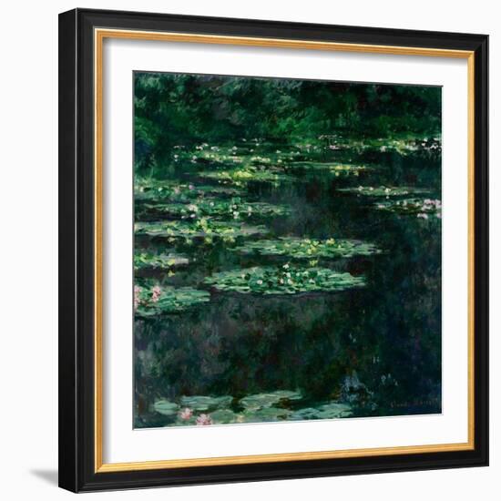 The Water Lilies (Les Nymphéa)-Claude Monet-Framed Giclee Print