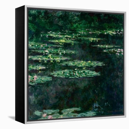 The Water Lilies (Les Nymphéa)-Claude Monet-Framed Premier Image Canvas