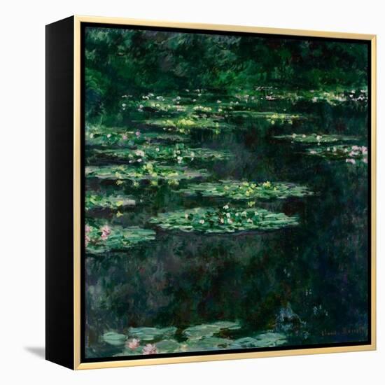 The Water Lilies (Les Nymphéa)-Claude Monet-Framed Premier Image Canvas