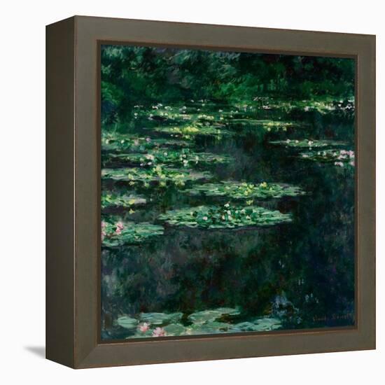 The Water Lilies (Les Nymphéa)-Claude Monet-Framed Premier Image Canvas