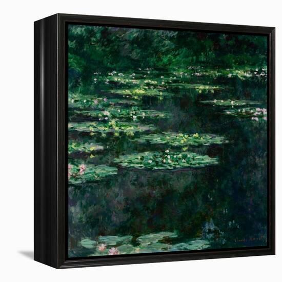 The Water Lilies (Les Nymphéa)-Claude Monet-Framed Premier Image Canvas