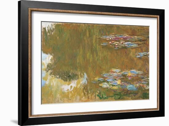 The Water Lily Pond, Ca 1917-1919-Claude Monet-Framed Giclee Print