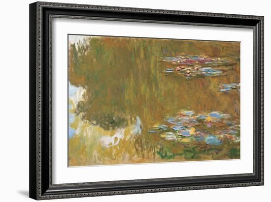 The Water Lily Pond, Ca 1917-1919-Claude Monet-Framed Giclee Print