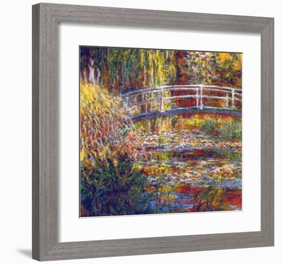 The Water Lily Pond-Claude Monet-Framed Art Print