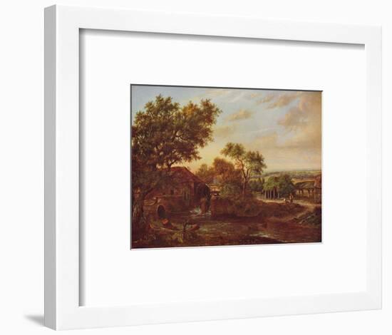 'The Water Mill, Carshalton', 1830, (c1915)-Patrick Nasmyth-Framed Giclee Print