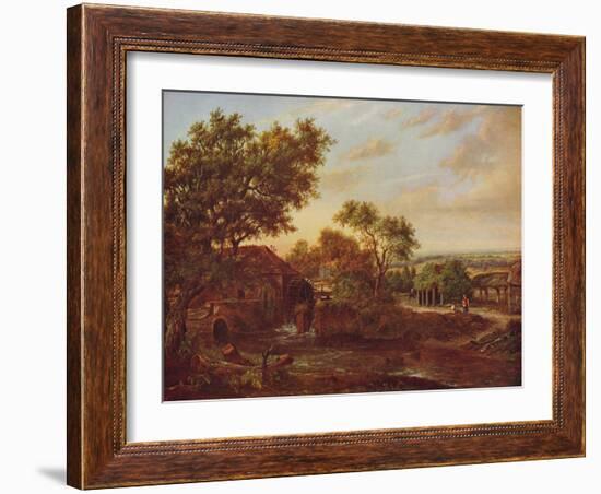 'The Water Mill, Carshalton', 1830, (c1915)-Patrick Nasmyth-Framed Giclee Print