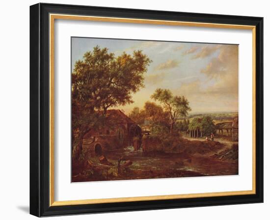 'The Water Mill, Carshalton', 1830, (c1915)-Patrick Nasmyth-Framed Giclee Print