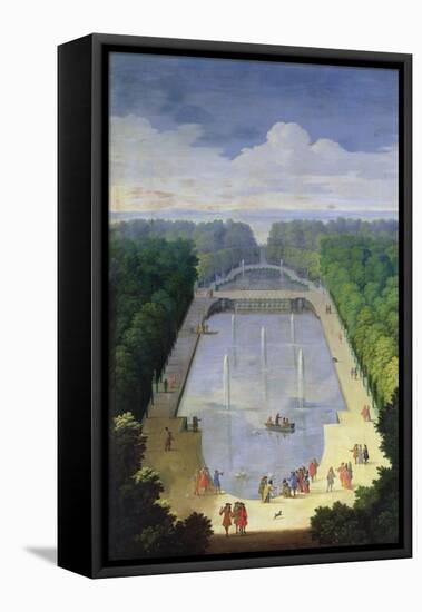 The Water Mirror Basin and Île Royale, C.1688 (Oil on Canvas)-Etienne Allegrain-Framed Premier Image Canvas