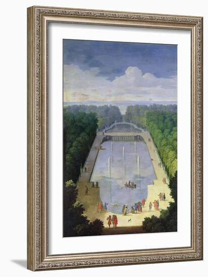 The Water Mirror Basin and Île Royale, C.1688 (Oil on Canvas)-Etienne Allegrain-Framed Giclee Print