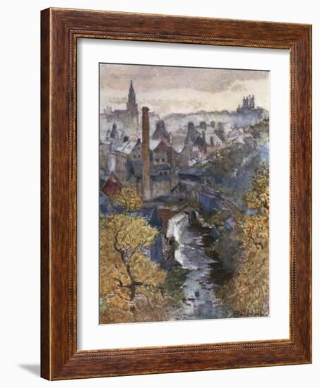 The Water of Leith from Dean Bridge-John Fulleylove-Framed Giclee Print