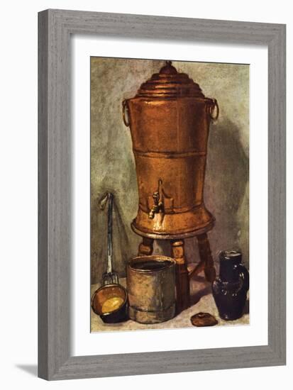 The Water Tank-Jean-Baptiste Simeon Chardin-Framed Art Print