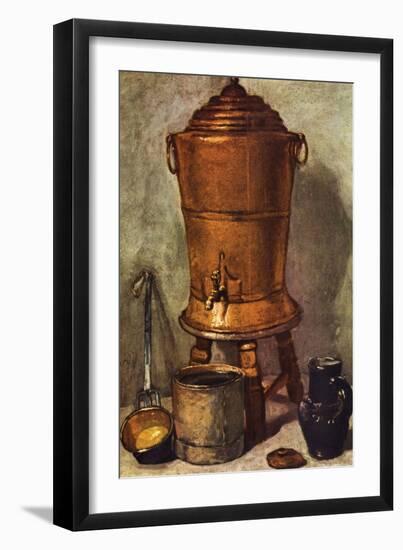 The Water Tank-Jean-Baptiste Simeon Chardin-Framed Art Print