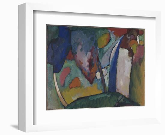 The Waterfall, 1909 (Oil on Pasteboard)-Wassily Kandinsky-Framed Giclee Print