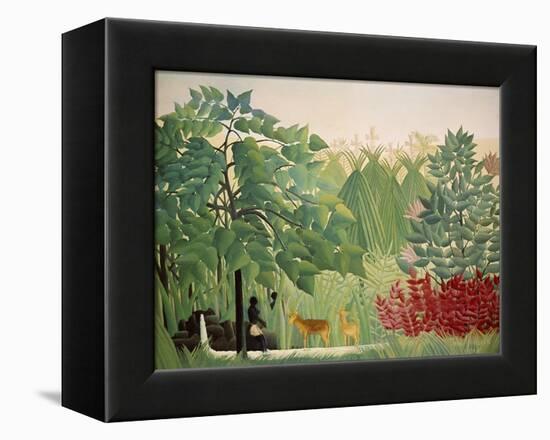 The Waterfall, 1910-Henri Rousseau-Framed Premier Image Canvas