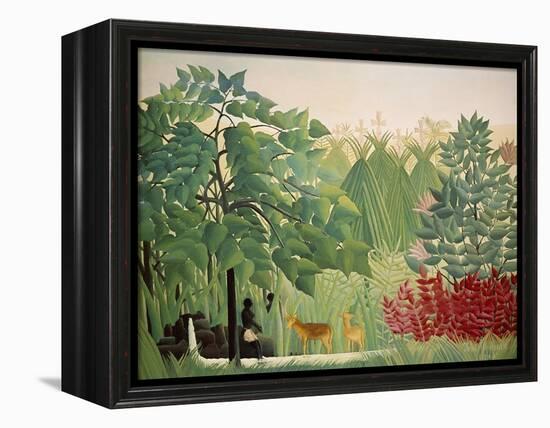 The Waterfall, 1910-Henri Rousseau-Framed Premier Image Canvas