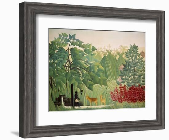 The Waterfall, 1910-Henri Rousseau-Framed Giclee Print