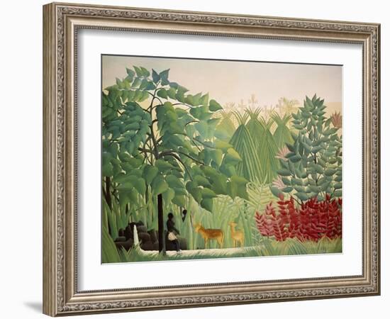 The Waterfall, 1910-Henri Rousseau-Framed Giclee Print