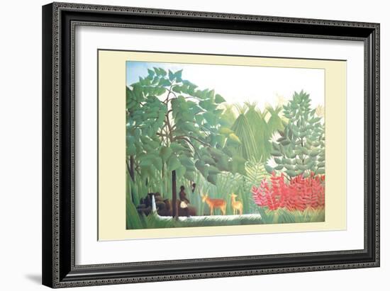 The Waterfall, 1910-Henri Rousseau-Framed Art Print