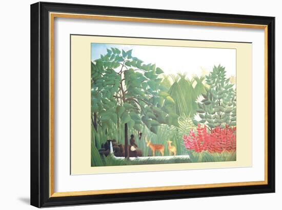 The Waterfall, 1910-Henri Rousseau-Framed Art Print