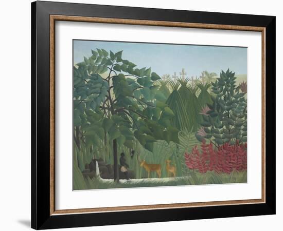 The Waterfall, 1910-Henri Rousseau-Framed Giclee Print