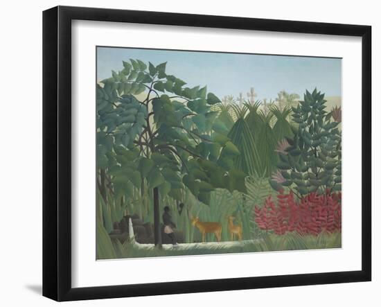 The Waterfall, 1910-Henri Rousseau-Framed Giclee Print