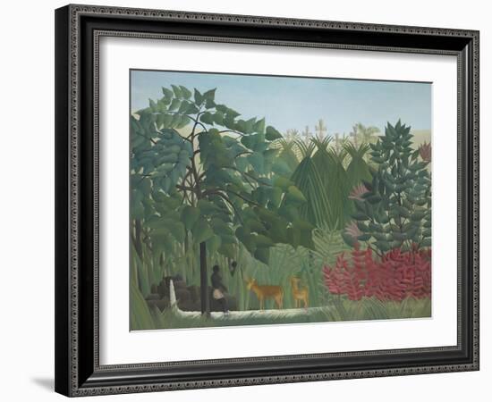 The Waterfall, 1910-Henri Rousseau-Framed Giclee Print