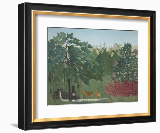 The Waterfall, 1910-Henri Rousseau-Framed Giclee Print