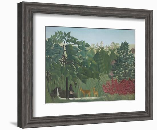 The Waterfall, 1910-Henri Rousseau-Framed Giclee Print