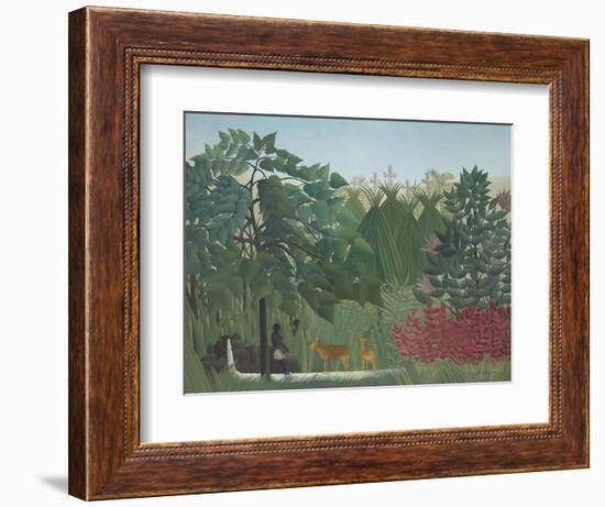 The Waterfall, 1910-Henri Rousseau-Framed Giclee Print