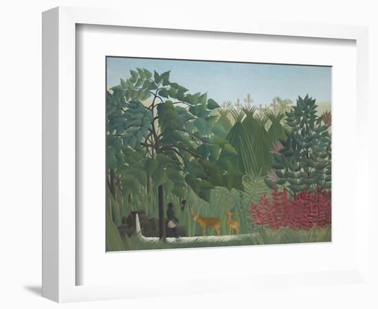 The Waterfall, 1910-Henri Rousseau-Framed Giclee Print