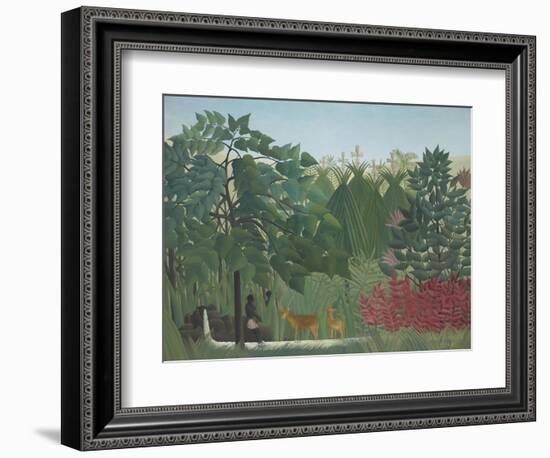 The Waterfall, 1910-Henri Rousseau-Framed Giclee Print