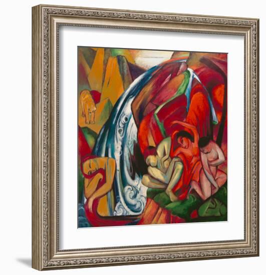 The Waterfall 1912-Franz Marc-Framed Giclee Print