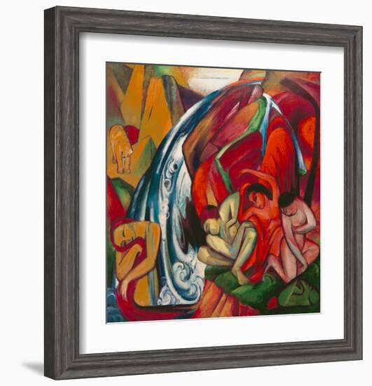 The Waterfall 1912-Franz Marc-Framed Giclee Print