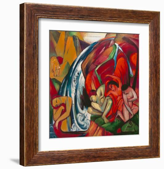 The Waterfall 1912-Franz Marc-Framed Giclee Print