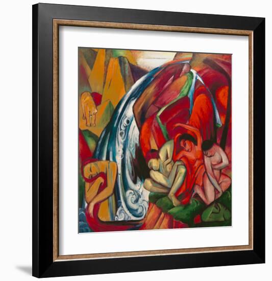 The Waterfall 1912-Franz Marc-Framed Giclee Print