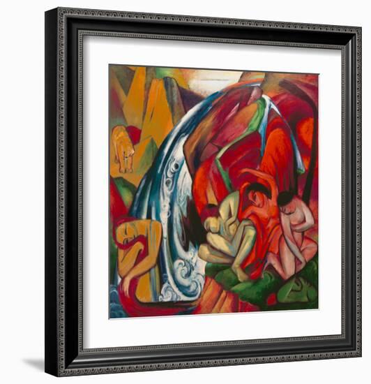 The Waterfall 1912-Franz Marc-Framed Giclee Print