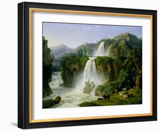 The Waterfall at Tivoli, 1785-Jacob-Philippe Hackert-Framed Giclee Print