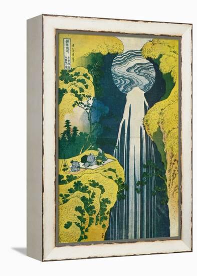 The Waterfall of Amida Behind the Kiso Road, C1832. (1925)-Katsushika Hokusai-Framed Premier Image Canvas