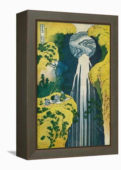 The Waterfall of Amida Behind the Kiso Road, C1832. (1925)-Katsushika Hokusai-Framed Premier Image Canvas