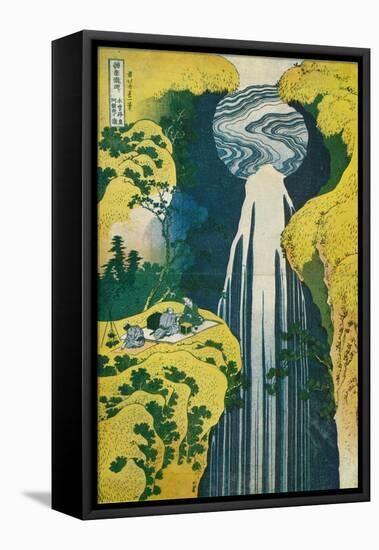 The Waterfall of Amida Behind the Kiso Road, C1832. (1925)-Katsushika Hokusai-Framed Premier Image Canvas