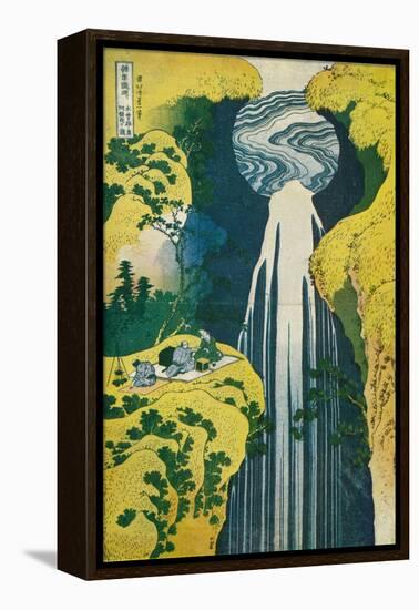 The Waterfall of Amida Behind the Kiso Road, C1832. (1925)-Katsushika Hokusai-Framed Premier Image Canvas