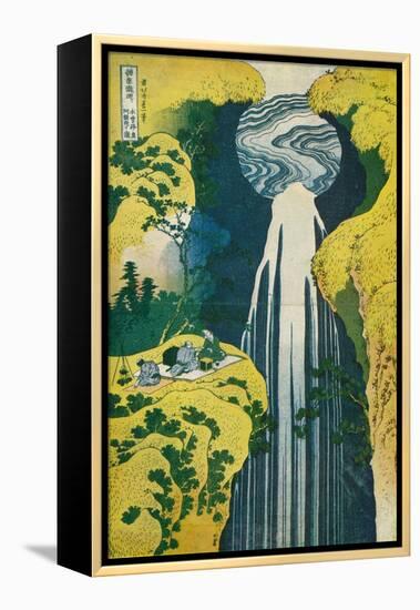 The Waterfall of Amida Behind the Kiso Road, C1832. (1925)-Katsushika Hokusai-Framed Premier Image Canvas