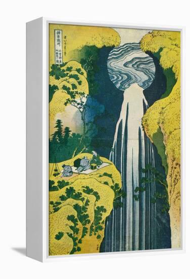 The Waterfall of Amida Behind the Kiso Road, C1832. (1925)-Katsushika Hokusai-Framed Premier Image Canvas