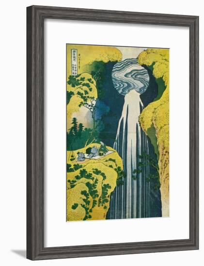 The Waterfall of Amida Behind the Kiso Road, C1832. (1925)-Katsushika Hokusai-Framed Giclee Print