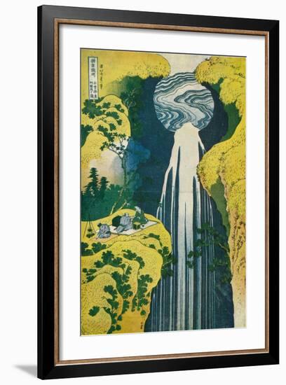 The Waterfall of Amida Behind the Kiso Road, C1832. (1925)-Katsushika Hokusai-Framed Giclee Print