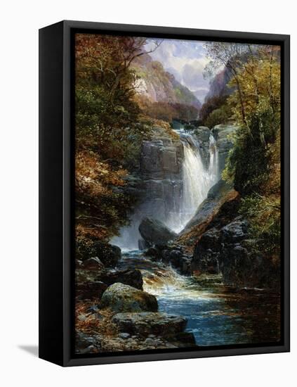 The Waterfall-Clarence Roe-Framed Premier Image Canvas